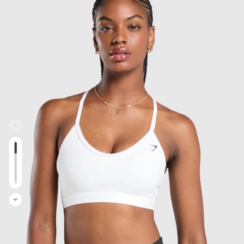 Gymshark V Neck Sports Bra YELLOW | Size M